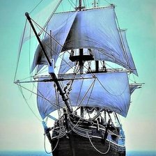 Схема вышивки «паруса»