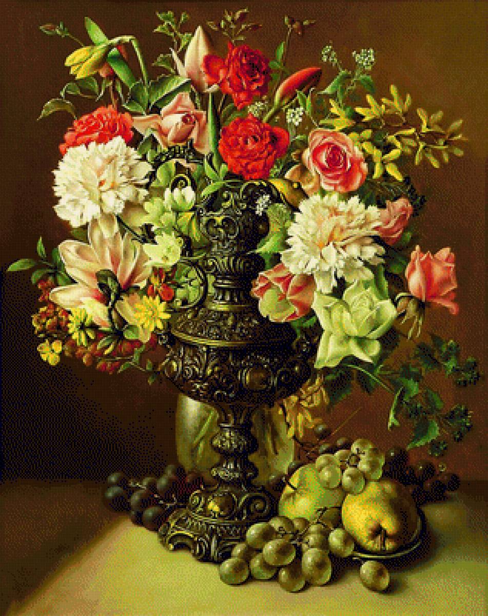 Натюрморт. - натюрморт, цветы, живопись. - предпросмотр