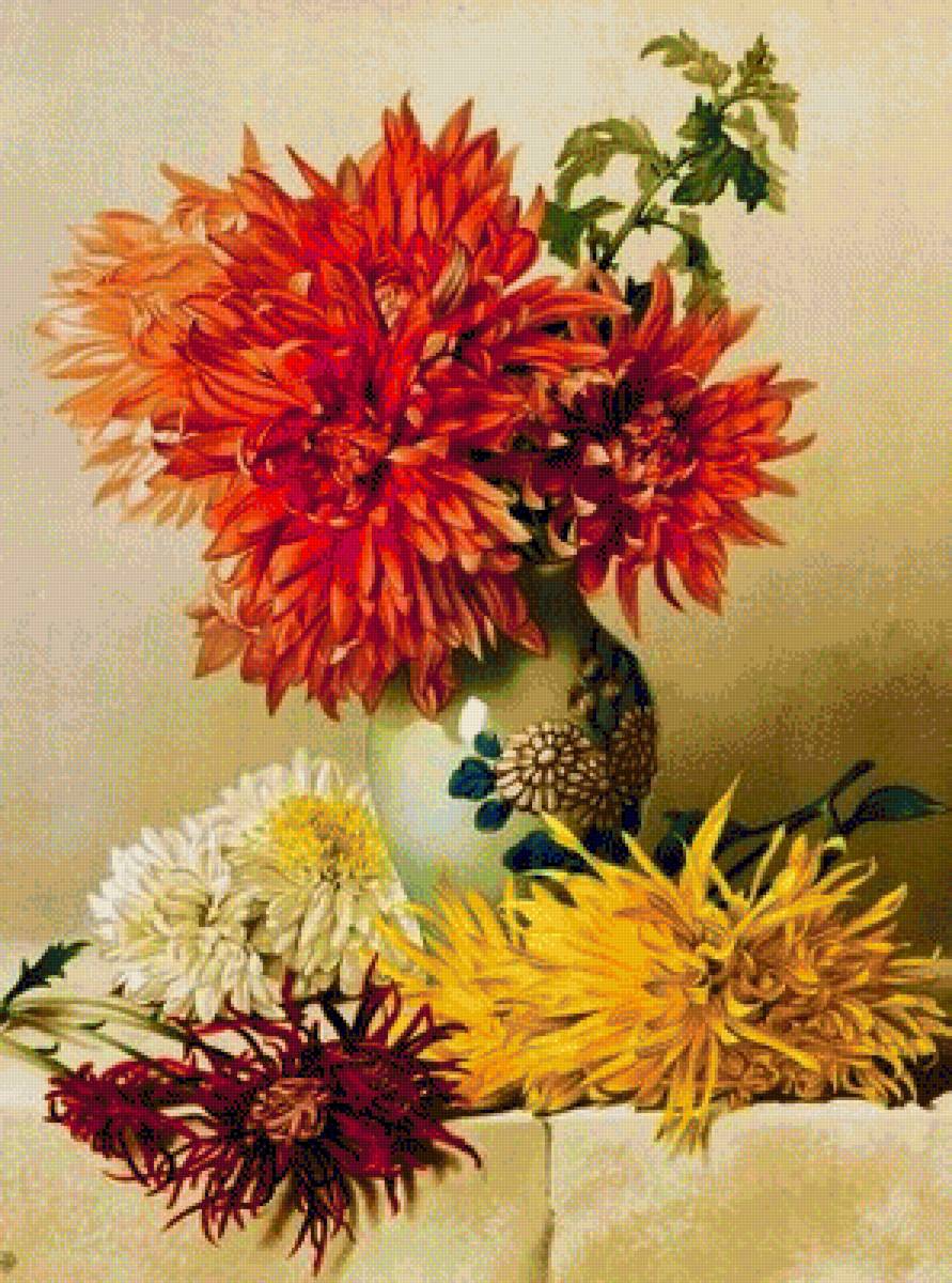 Букет - ваза, цветы - предпросмотр