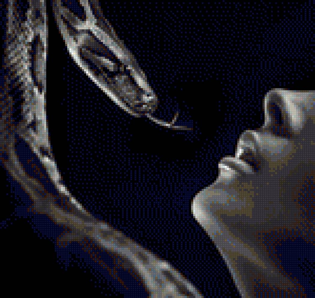 Змея Черно-Белая - змея, губы и змея, змея черно-белая, девушка и змея - предпросмотр