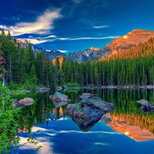 Схема вышивки «пейзаж»