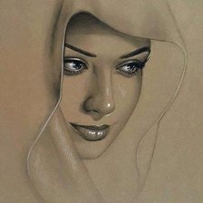 Схема вышивки «Портрет»