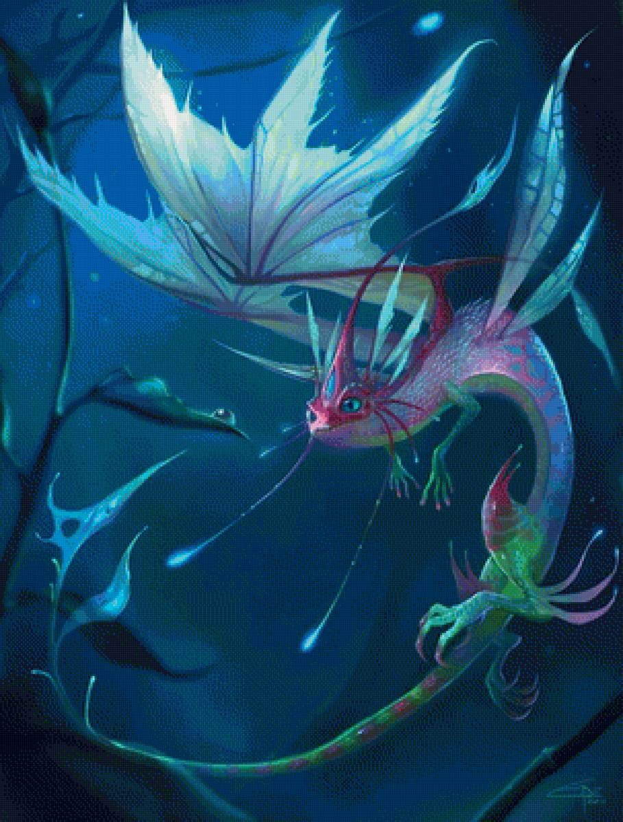 Дракон капелька - предпросмотр