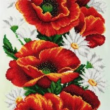 Схема вышивки «Красные маки»