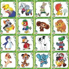 Схема вышивки «мультяшки»