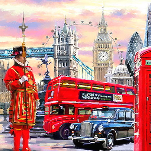 "Я уеду жить в Лондон..." - города мира, лондон, биг бэн, тауэр - оригинал