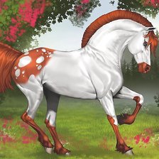 Оригинал схемы вышивки «красивая лошадь» (№2057364)
