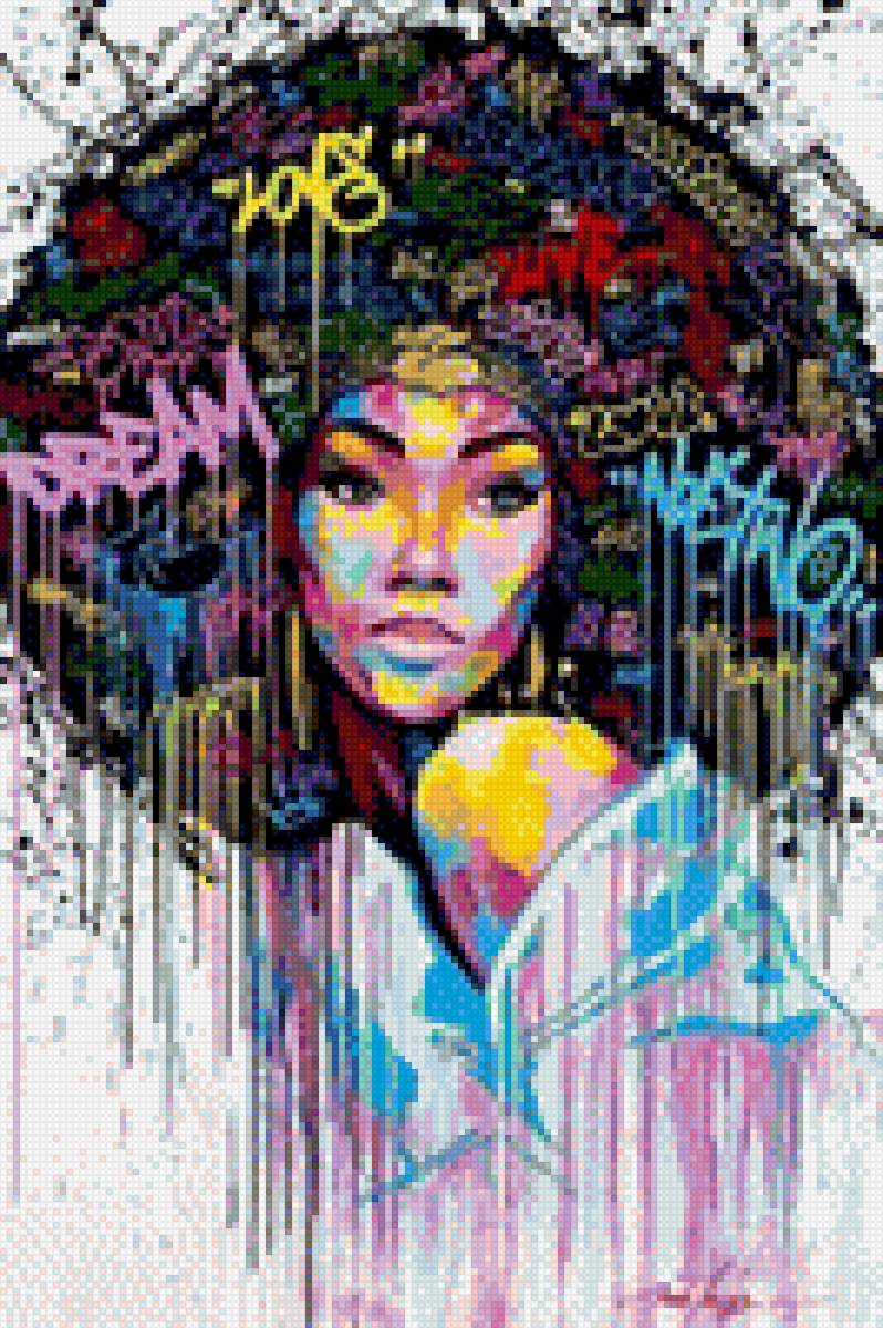 Девушка-мечта - мечта, девушка, негритянка, радужная - предпросмотр