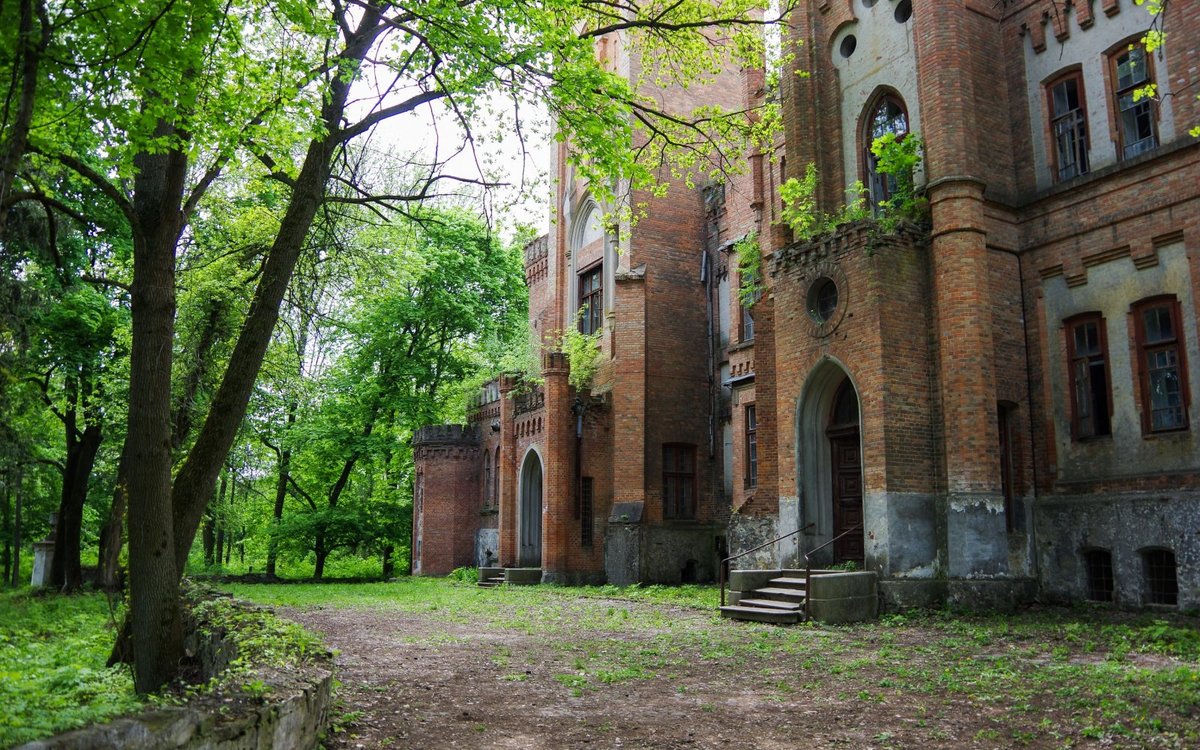 Усадьба Даховських 2 - лето, замок в лесу, лес, замок - оригинал