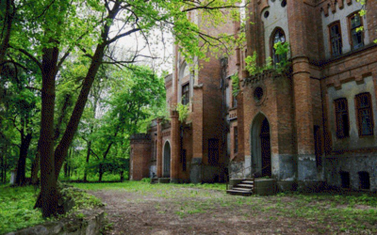 Усадьба Даховських 2 - лето, замок, замок в лесу, лес - предпросмотр