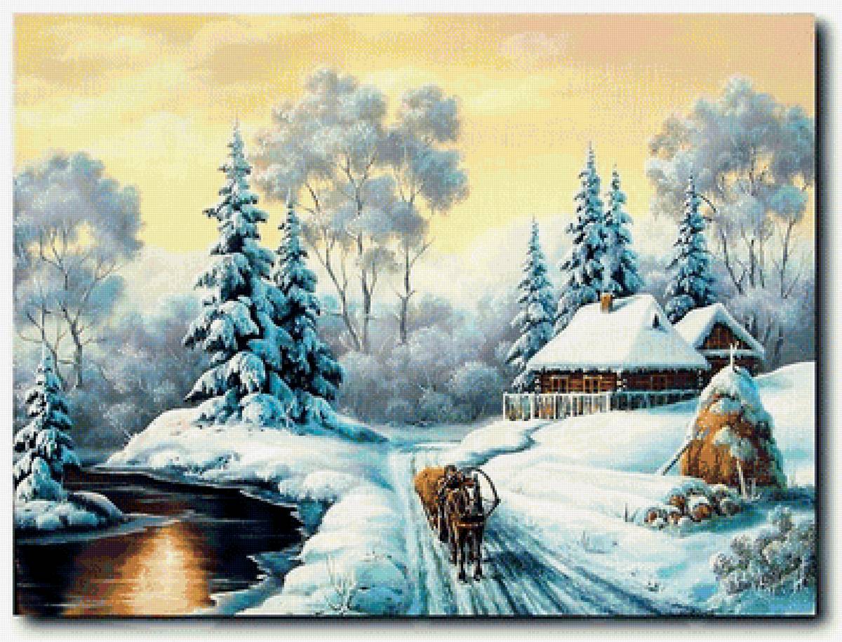 зима - дом, зима - предпросмотр