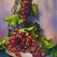 Схема вышивки «виноград»