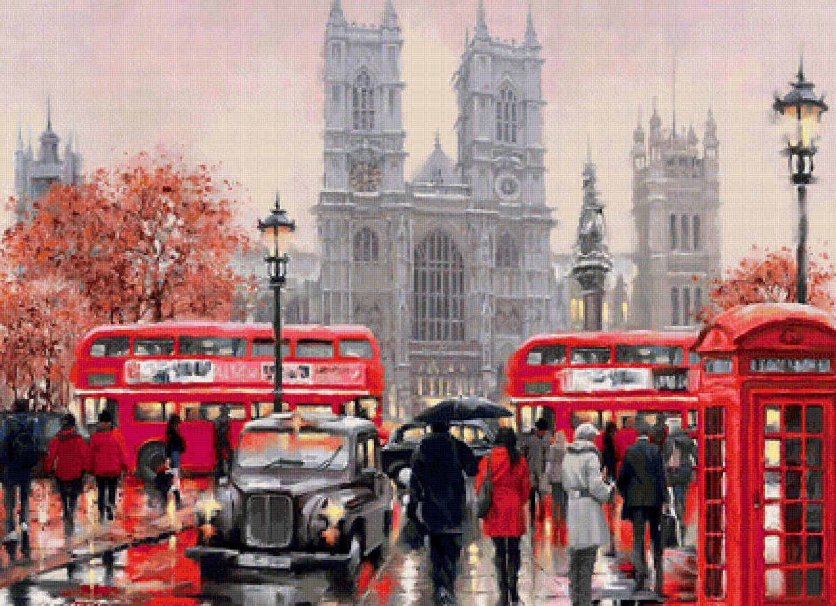 городской пейзаж - лондон, люди, пейзаж - предпросмотр