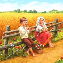 Схема вышивки «дети»