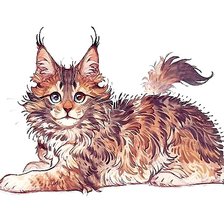 Схема вышивки «котик»