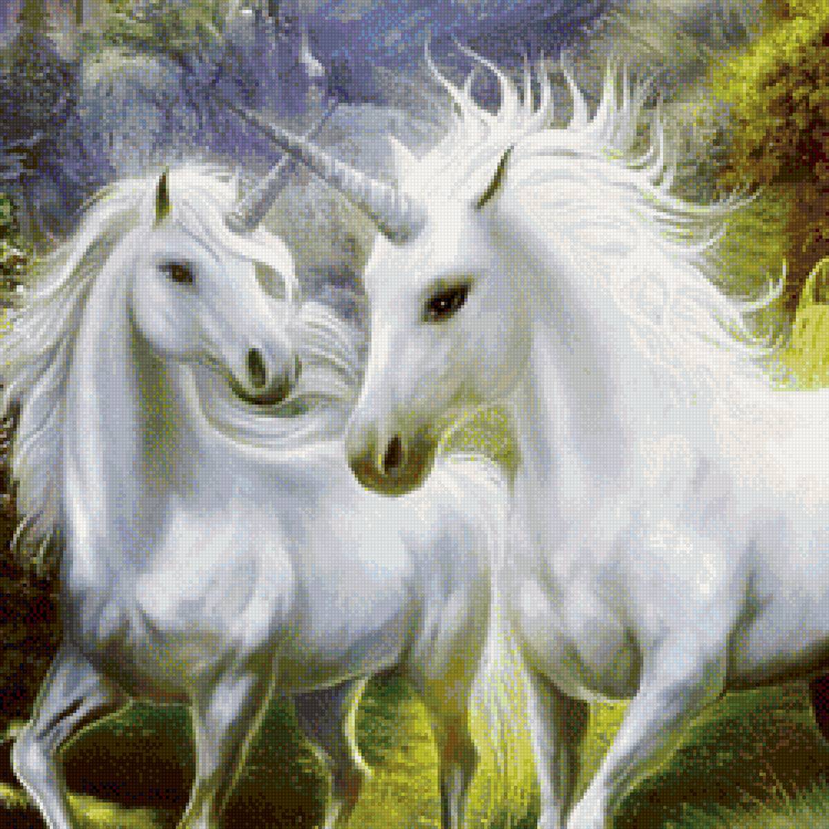 пара единорогов - пара единорогов, единорог - предпросмотр