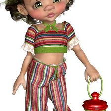 Схема вышивки «КУЧЕРЯВЫЙ ПОЛОСАТИК»