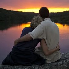 Схема вышивки «закат»