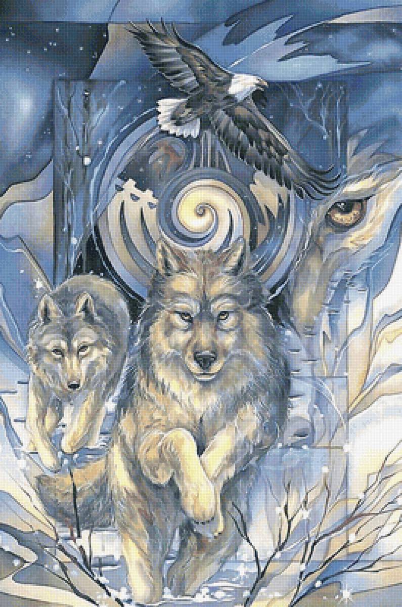 №2062690 - орел, волки - предпросмотр