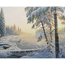Оригинал схемы вышивки «Зимний пейзаж.» (№2062698)