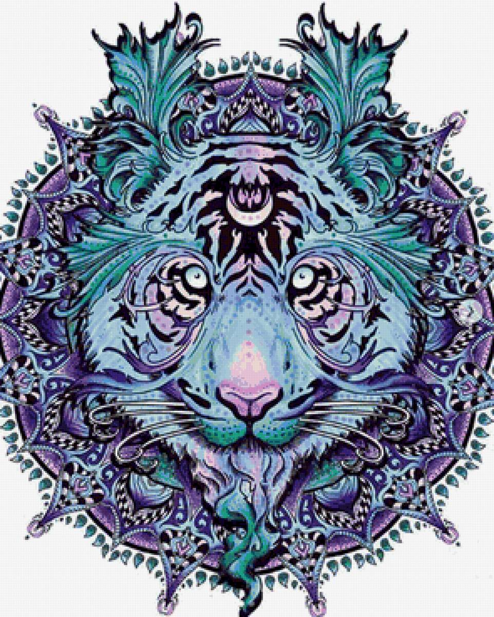 рисунок - этно, лев - предпросмотр