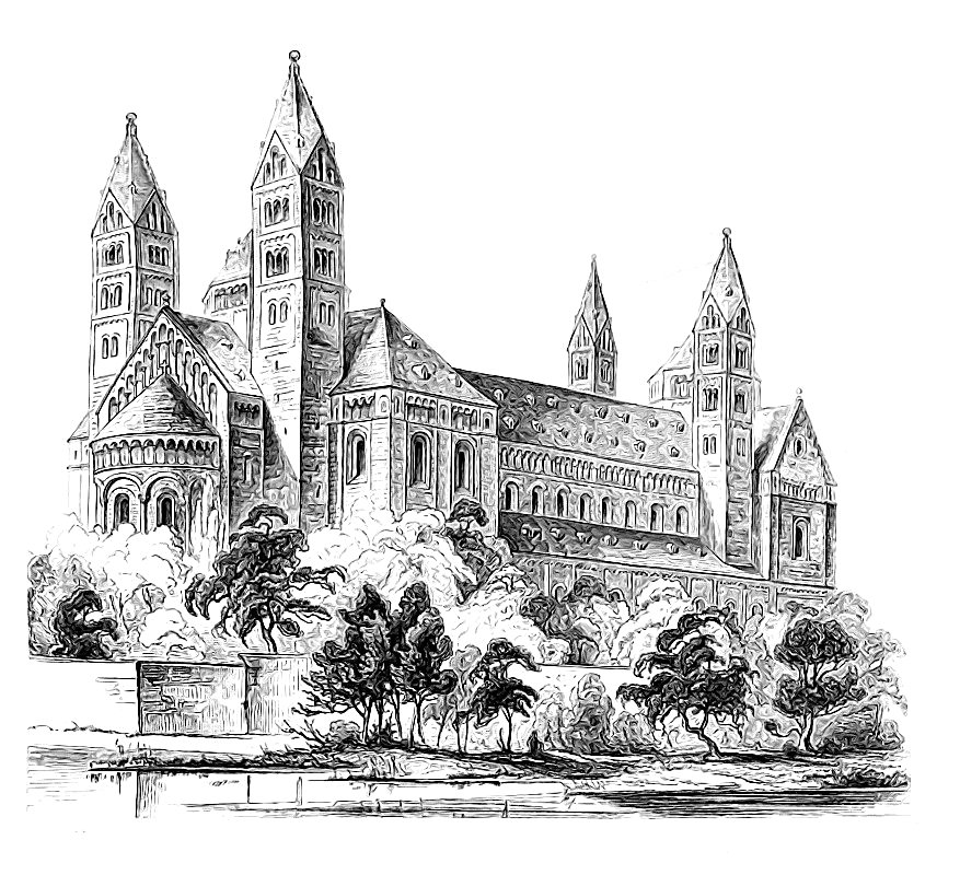 старый замок - замок, рисунок карандашом, графика - оригинал