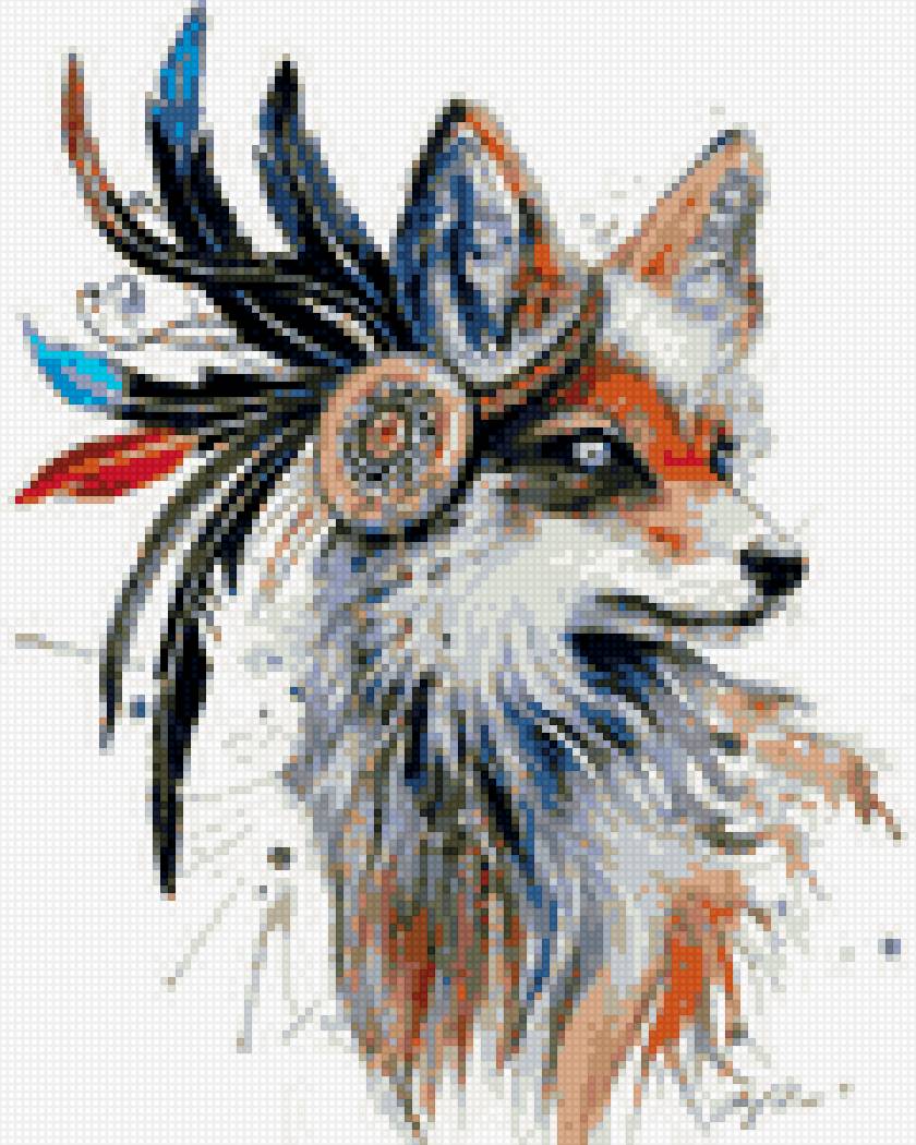 Лис арт - арт, лисица, животные, лис - предпросмотр