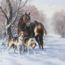 Схема вышивки «Удачная охота»