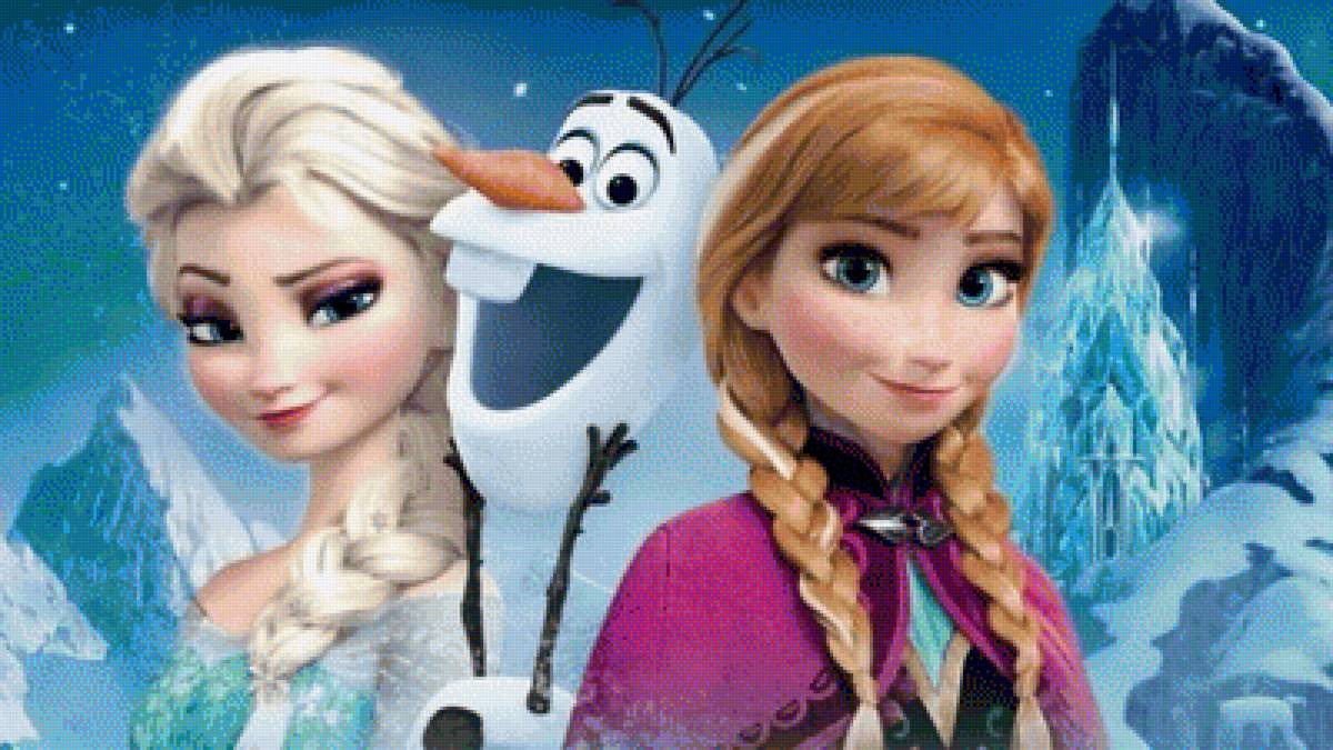 Эльза - олаф, эльза, горы, зима, анна - предпросмотр