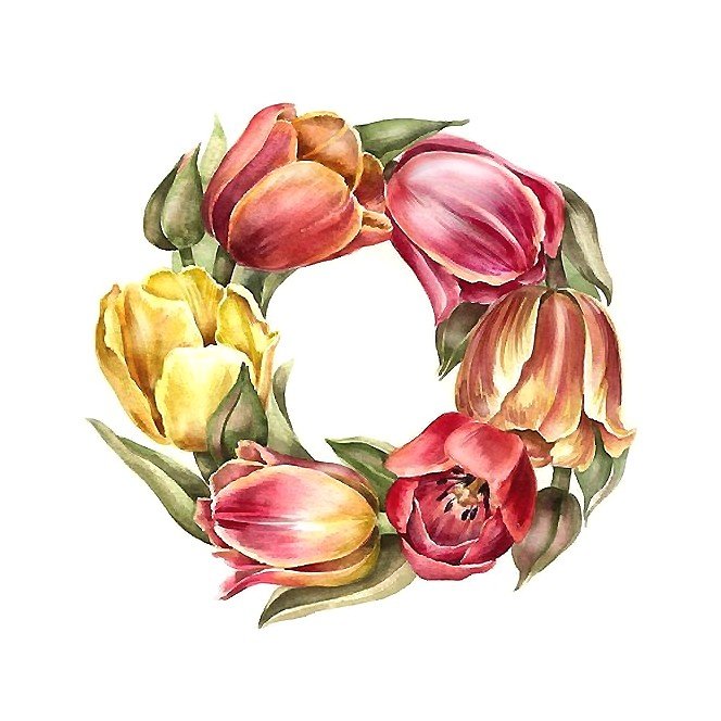 цветочный венок - оригинал