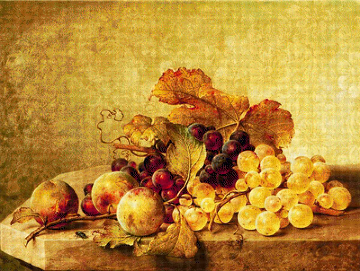 Натюрморт. - живопись., натюрморт, фрукты - предпросмотр