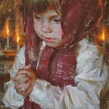 Схема вышивки «Молитва»