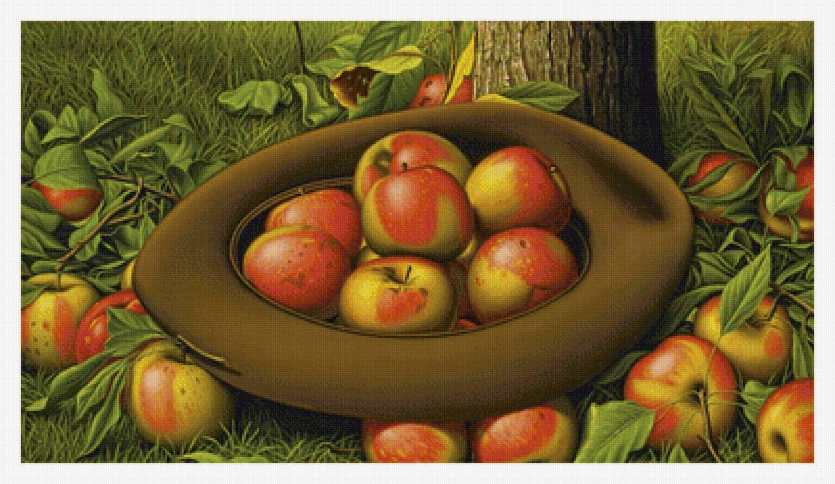 Урожай. - фрукты, живопись, яблоки - предпросмотр