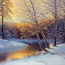 Схема вышивки «пейзаж»