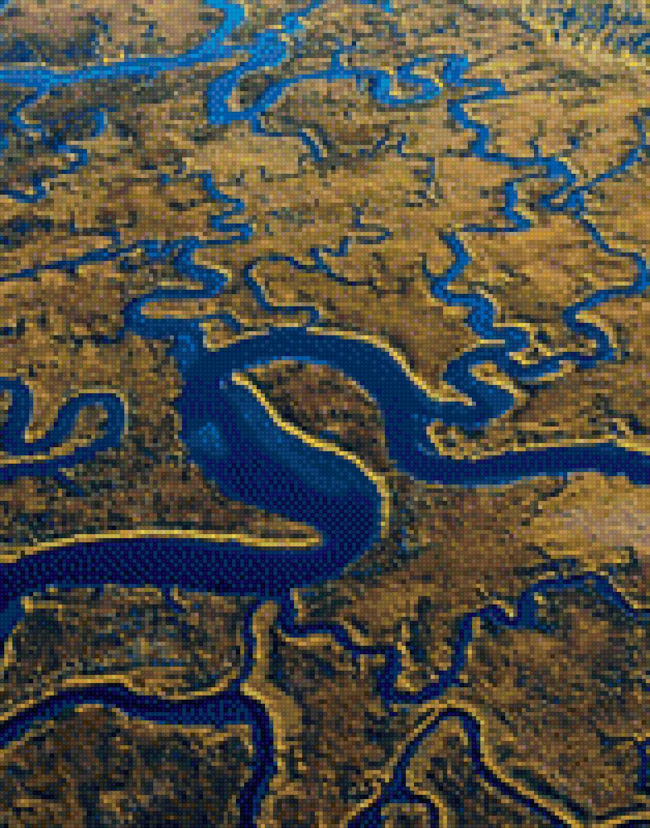 Река без названия - сверху, вид - предпросмотр