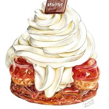 Схема вышивки «ПИРОЖЕНОЕ СО СЛИВАМИ»