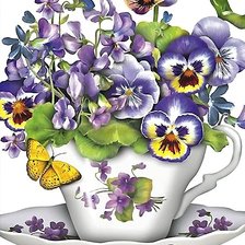 Схема вышивки «цветы»