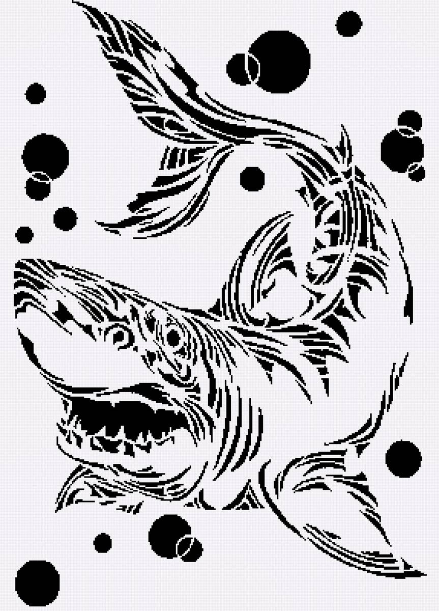 Хищница - монохром - предпросмотр