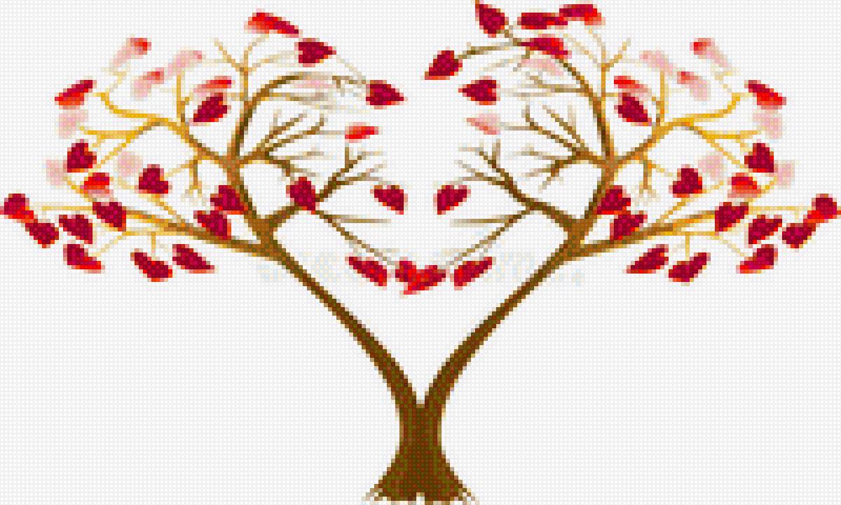 Arbol con corazones - предпросмотр