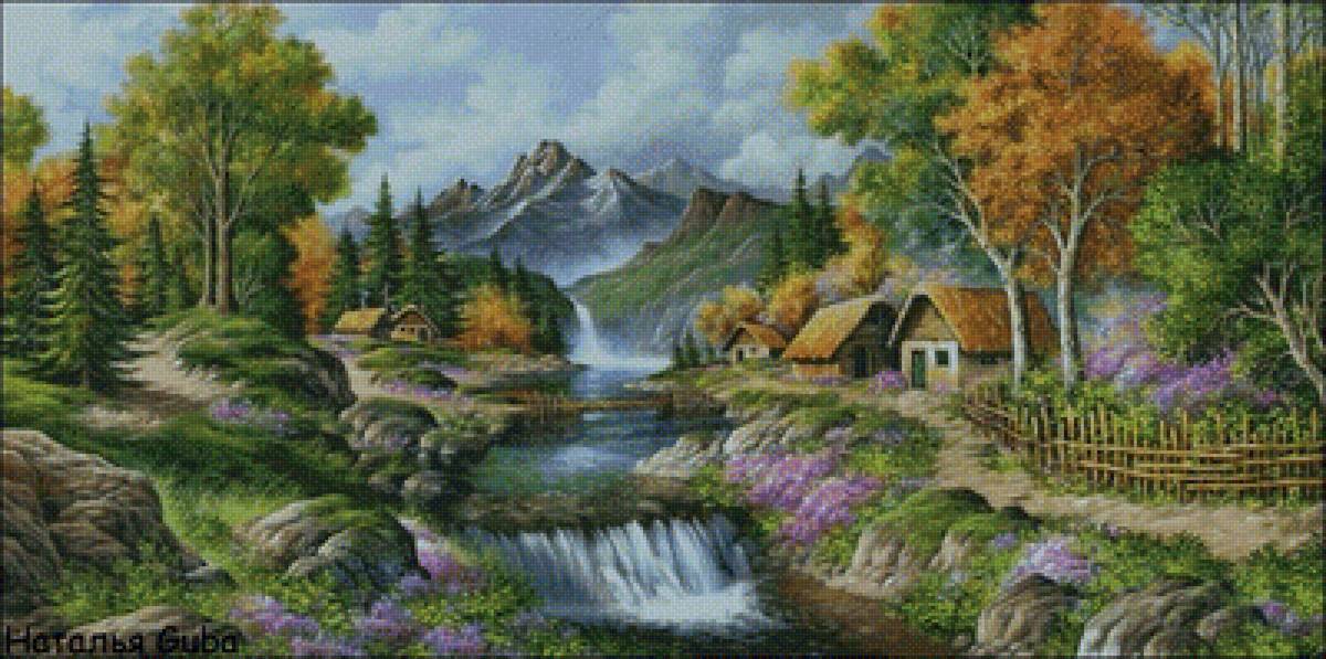 домики в горах - домики в горах - предпросмотр