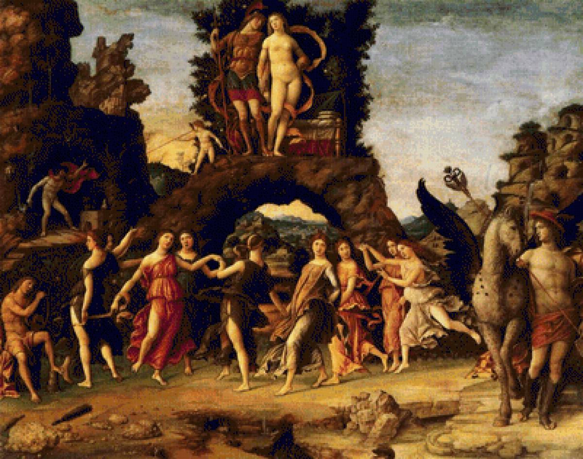 Парнас. Андреа Мантенья - картины, религия - предпросмотр