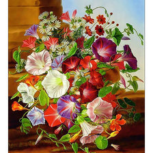 Схема вышивки «Яркий букет.»
