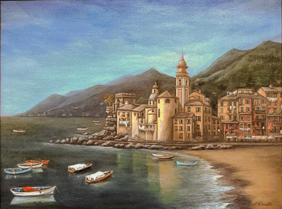 Camogli - Liguria. - paola vincenti painter.seascapes. - предпросмотр