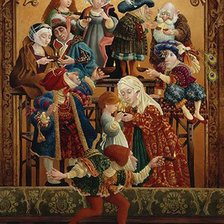 Схема вышивки «СВЕТ ОТ ЛАМПАДКИ.ДЖЕЙМС КРИСТЕНСЕН»