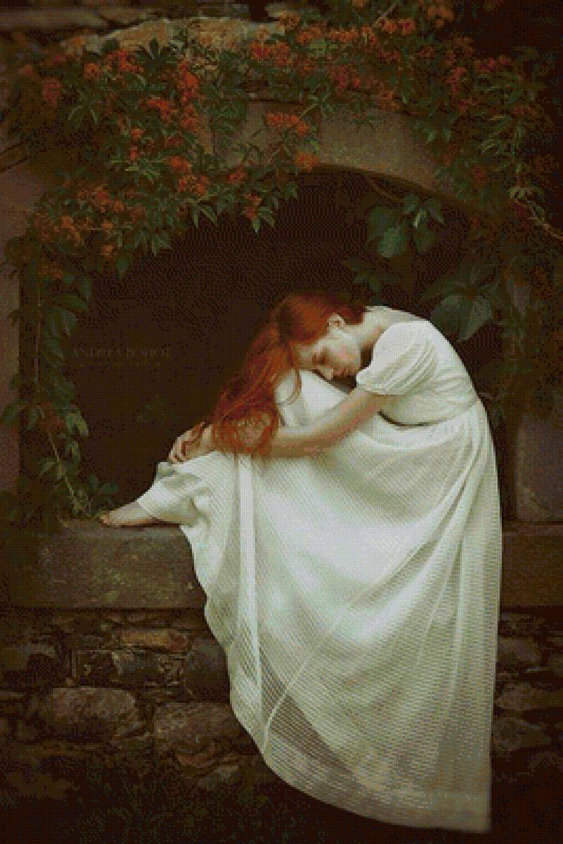 девушка в белом - предпросмотр