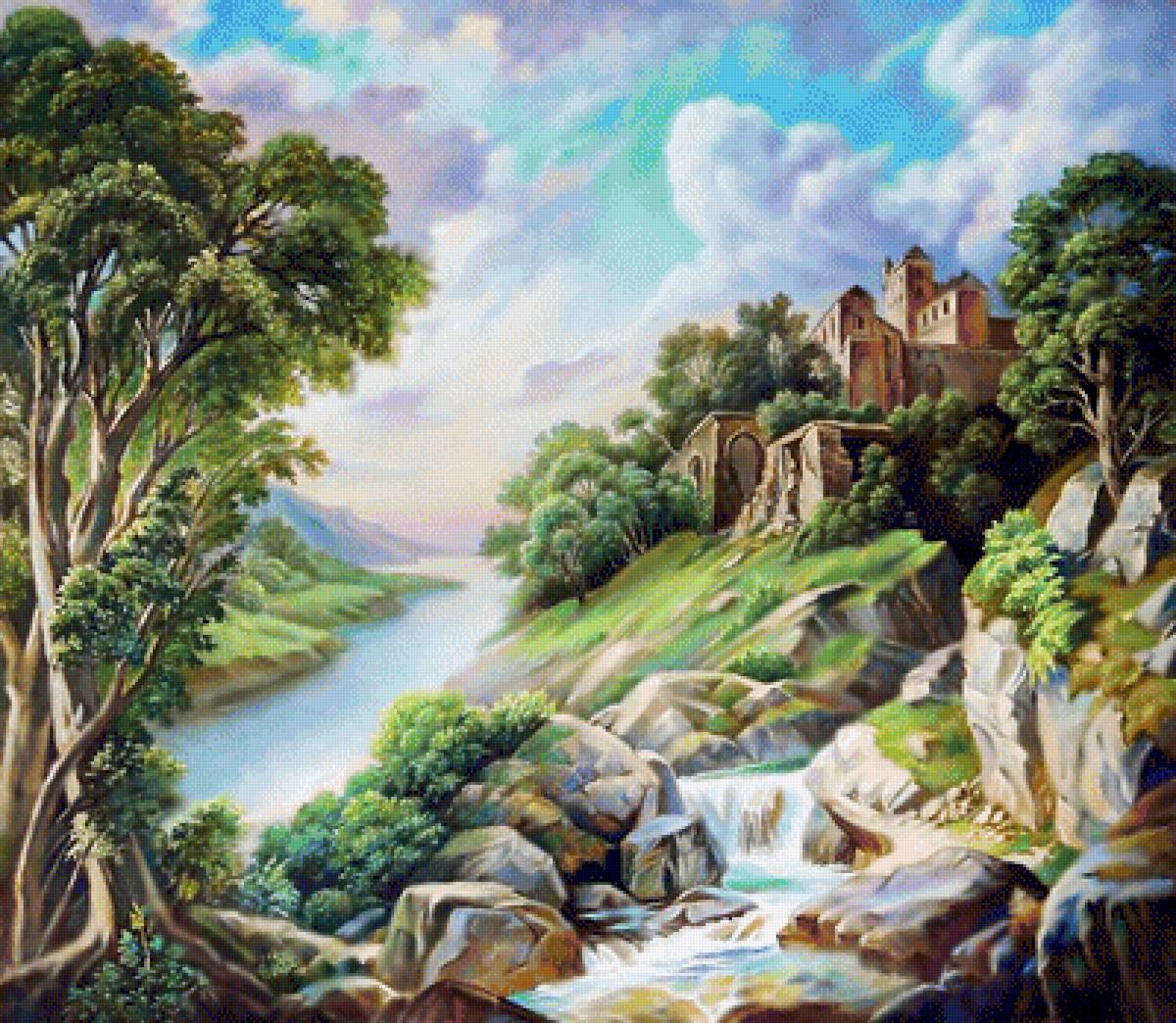 Пейзаж. - пейзаж, живопись. - предпросмотр