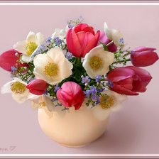 Схема вышивки «Тюльпаны»