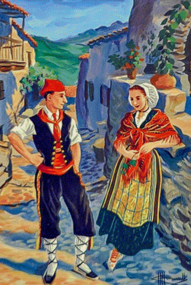 Couple. - catalan folklore. - предпросмотр