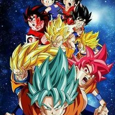Todas las fases de Goku