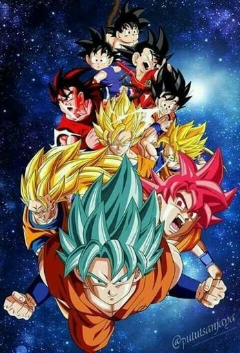 Todas las fases de Goku - оригинал